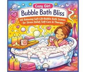 Cozy Girl Bubble Bath Bliss: 40 Relaxing Soft-Life Bubble Bath Scenes for Stress Relief, Self-Care & Therapy