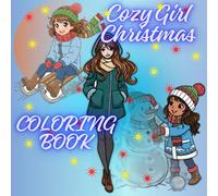 cozy girl Christmas coloring book