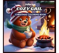 Cozy Girl Christmas Coloring Book: Cute bold and easy simple coloring book for kids and adults