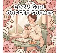 Cozy Girl Coffee Scenes: A Coloring Book for Adults with Café Settings, Aesthetic Workspaces, Iced Drinks, Laptops & Peaceful Reading Corners to Relax and Unwind