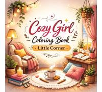 Cozy Girl Coloring Book: Little Corner: Delightful, Cute & Comfy Scenes to Color
