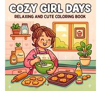 Cozy Girl Days: Relaxing and Cute Coloring Book for Adults, Teens, and Kids