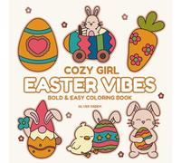 Cozy Girl Easter Vibes: Bold & Easy Coloring Book