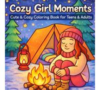 Cozy Girl Moments: Cute & Cozy Coloring Book For Teens & Adults