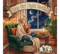 Cozy Girl Night Routine: Easy Bold Line Art Coloring Book | Relaxing Nighttime Self-Care Rituals, Bedtime Wind-Down Routines & Cozy Home Comfort ... & Creative Gift for Women, Adults & Teens