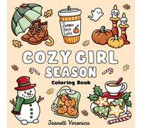 Cozy Girl Season: Bold and Easy Coloring Book for Adults & Teens, Featuring Fall, Halloween, and Christmas Designs | Simple, Cute Illustrations for Hygge and Relaxation