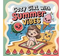 Cozy Girl With Summer Vibes: Bold and Easy Relaxing Scenes, Sunny Escapes, and Mindful Moments for Stress Relief and Creative Expression Coloring Book For Adults and Teens