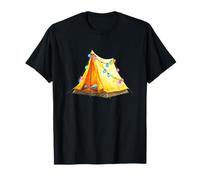 Cozy Glamping Campfire - Luci fatate per Tenda Maglietta