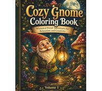 Cozy Gnome Coloring Book vol.1: Whimsical Forest Adventures for Adults and Teens
