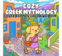 Cozy Greek Mythology Cute & Comfy Coloring Book: Bold and Easy Pages Featuring Cute Gods Magical Creatures Ancient Temples Whimsical Legends and Relaxing Myth Inspired Adventures