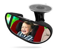 COZY GREENS Specchio Auto Per Bambini Parabrezza Per Neonati Frontale, Specchio Di Sicurezza Per Bambini Infrangibile, Ventosa Regolabile (S)