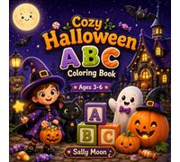 Cozy Halloween ABC Coloring Book: Learn A to Z with Cute Ghosts, Pumpkins, Witches, Bats, and Friendly Halloween Friends for Kids Ages 3-6