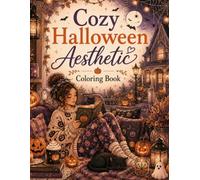 Cozy Halloween Aesthetic Coloring Book: 40 Charming Autumn Scenes Featuring Pumpkin Baking, Fall Home Decor, Cozy Rooms, Seasonal Crafts, Enchanted Towns, and Spooky Nights