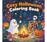 Cozy Halloween Coloring Book: 50 Easy Halloween Designs for All Ages | Fun & Relaxing Coloring for Kids, Adults, and Halloween Lovers