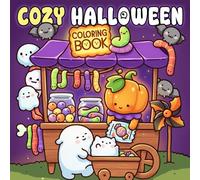 Cozy Halloween Coloring Book: Charming Autumn Nights Coloring Pages with Pumpkins, Ghosts, Cute Scenes for Adults & Teens to Relax and Enjoy Spooky Fun