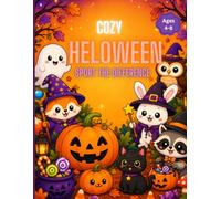Cozy Halloween Sport the Difference for Ages 4-8: Find 5 Differences in 50 Cute Halloween Puzzles with Ghosts, Pumpkins, Witches, Bats & Forest Friends