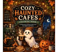 Cozy Haunted Cafes Colouring Book: 45 Whimsical Autumn Café Scenes for Adults and Teens