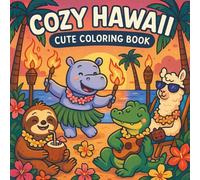 Cozy Hawaii Coloring Book: Cute Tropical Scenes and Relaxing Island Animals for Adults and Teens, Easy-to-Color Pages for Stress Relief and Joy