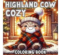 Cozy Highland Cow Coloring Book: comfy Scottish Cow Simple Hygge Inspired Designs