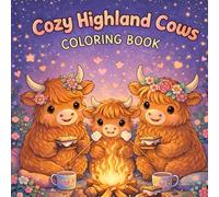 Cozy Highland Cows Coloring Book