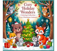 Cozy Holiday Wonders Cozy Christmas Animals Coloring Book for Adults and Teens: Discover the Magic of Christmas with Cute Forest Animals and Cozy Festive Scenes