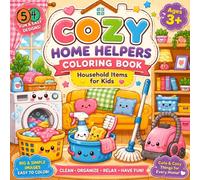 Cozy Home Helpers Coloring Book: Household Items for Kids Ages 3+
