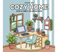 Cozy Home: Tiny Corner Coloring Book with Adorably Decorated Home Spaces for Relaxation