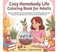 Cozy Homebody Life Coloring Book for Adults: Relaxing Indoor Scenes with Reading Nooks, Tea, Soft Blankets, Pets and Peaceful Everyday Moments for Stress Relief and Mindfulness