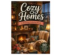Cozy Homes: A Relaxing Coloring Book Featuring Warm Interiors, Charming Rooms & Peaceful Living Spaces