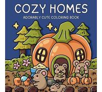 Cozy Homes: Coloring Book for Adults and Teens Featuring Cute Animal Characters in Comfy Hygge Moments for Relaxation and Stress Relief