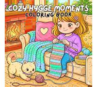 Cozy Hygge Moments Coloring Book: Relaxing Cozy Life Scenes with Warm Drinks, Soft Blankets, Cats and Peaceful Home Moments | Stress Relief, Mindfulness and Comfort Coloring Pages