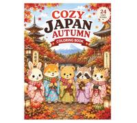 Cozy Japan Autumn Coloring Book