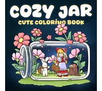 Cozy Jar Coloring Book: Whimsical Bottle Garden Coloring Pages featuring Magical Plants and Tiny Worlds Illustrations for Adults and Teens to Relax and Spark Imagination