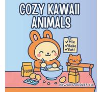 Cozy Kawaii Animals Coloring Book: 43 Bold & Easy Coloring Pages with Cute Animals, Cozy Scenes, and Positive Quotes - Perfect for Kids, Teens & Adults to Relax, Unwind, and Get Creative