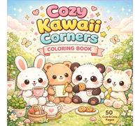 Cozy Kawaii Corners Coloring Book: Cute & Relaxing Home Scenes for Stress Relief and Fun