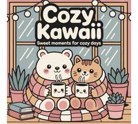 Cozy Kawaii Sweet Moments for Cozy Days: stress relief coloring book