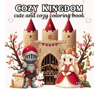Cozy Kingdom: A Kawaii Coloring Adventure: A Whimsical Coloring Adventure for Adults and Teens with Kawaii Castles, Magical Creatures, Cozy Royals