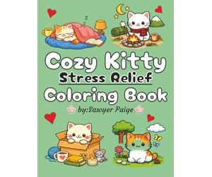 Cozy Kitty Stress Relief Coloring Book