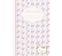 Cozy Knit Puppy Graph Notebook - 6" x 9", 120 Pages: Pink knitted pattern composition notebook with cute sleepy dog doodle and squared interior