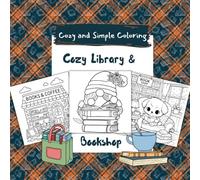Cozy Library and Bookshop: Coloring Book