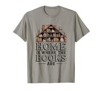 Cozy Library Home è Dove i Libri Sono citati Maglietta