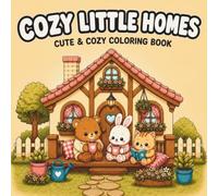 Cozy Little Homes: Coloring Book for Kids and Adults Featuring Cute Spooky Characters in Cozy Halloween Scenes for Relaxation
