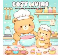 Cozy Living Coloring Book: Cute And Cozy Animal Friends Coloring Book For Adults Designs Bold and Easy Coloring Book for Adults and Teens with Cozy ... and Relaxing Vibes, Cute & Comfy Coloring