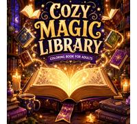 Cozy Magic Library: A Cozy Fantasy Coloring Book for Adults with Magical Libraries, Enchanted Books, Spell Rooms, and Whimsical Reading Corners