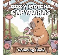 Cozy Matcha Capybaras Coloring Book