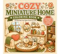 Cozy Miniature Home: A Bold and Easy Coloring Book Featuring Charming European Antique Miniature Rooms, Cozy Corners, and Whimsical Home Decor for Relaxation and Creativity