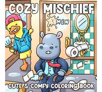 Cozy Mischief Coloring Book: Funny Furry Antics Coloring Pages with Mischievous Animal Friends, Playful Chaos, and Silly Moments for Calming Creativity