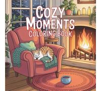 Cozy Moments Coloring Book: Relaxing Cozy Scenes & Cute Home Interiors to Color for Stress Relief and Creativity