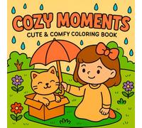 Cozy Moments Cute & Comfy Coloring Book: 50 Adorable Designs Featuring Little Friends