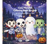 COZY MONSTER COLORING BOOK: 40 Cute & Easy Coloring Pages